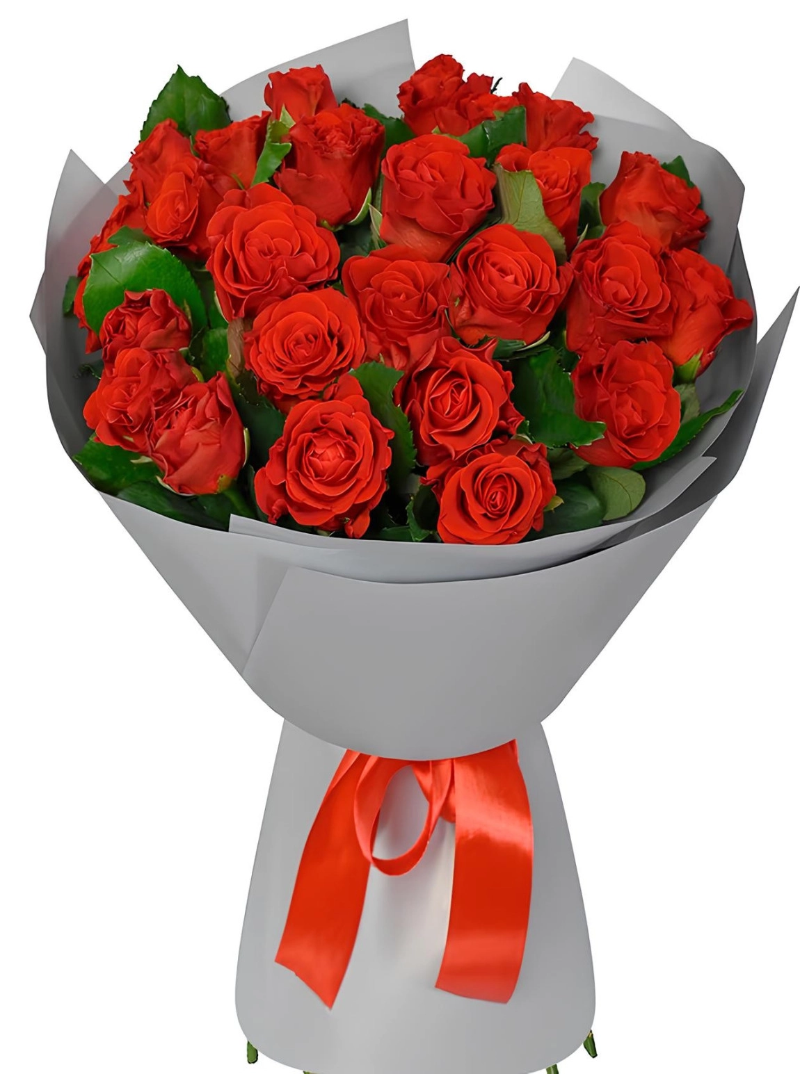 25 Büyük Boy Kırmızı Gül Buketi