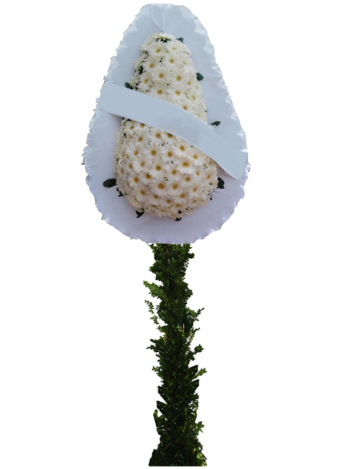 Beyaz Gerbera Çelenk