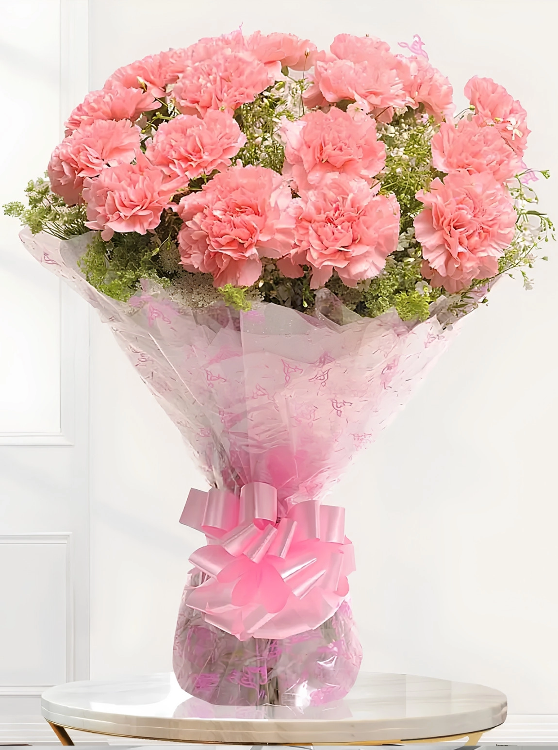 Büyük Boy Pembe Karanfil Buketi