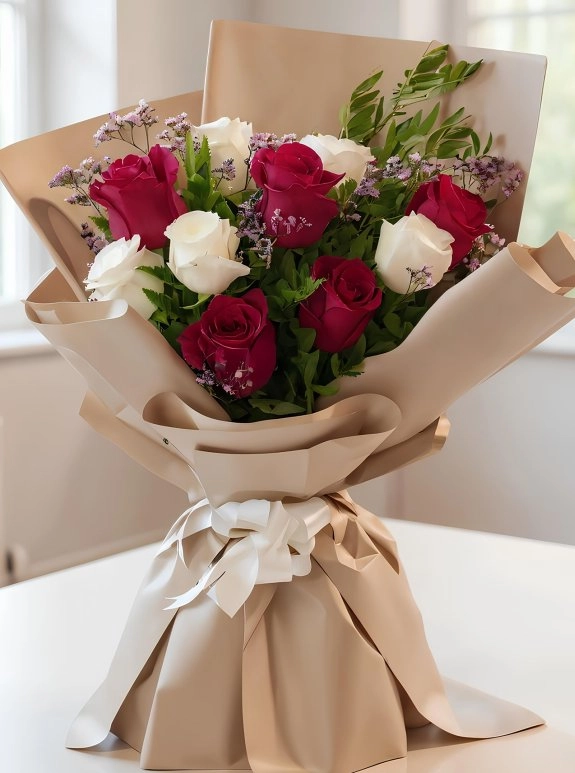 10 Tane Güllü Buket