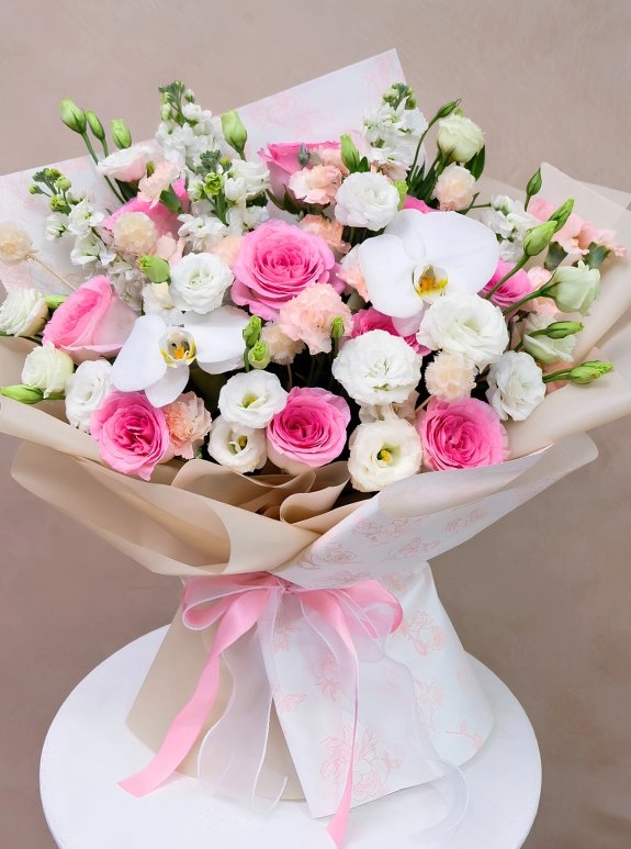 Büyük Pembe Gül Buketi